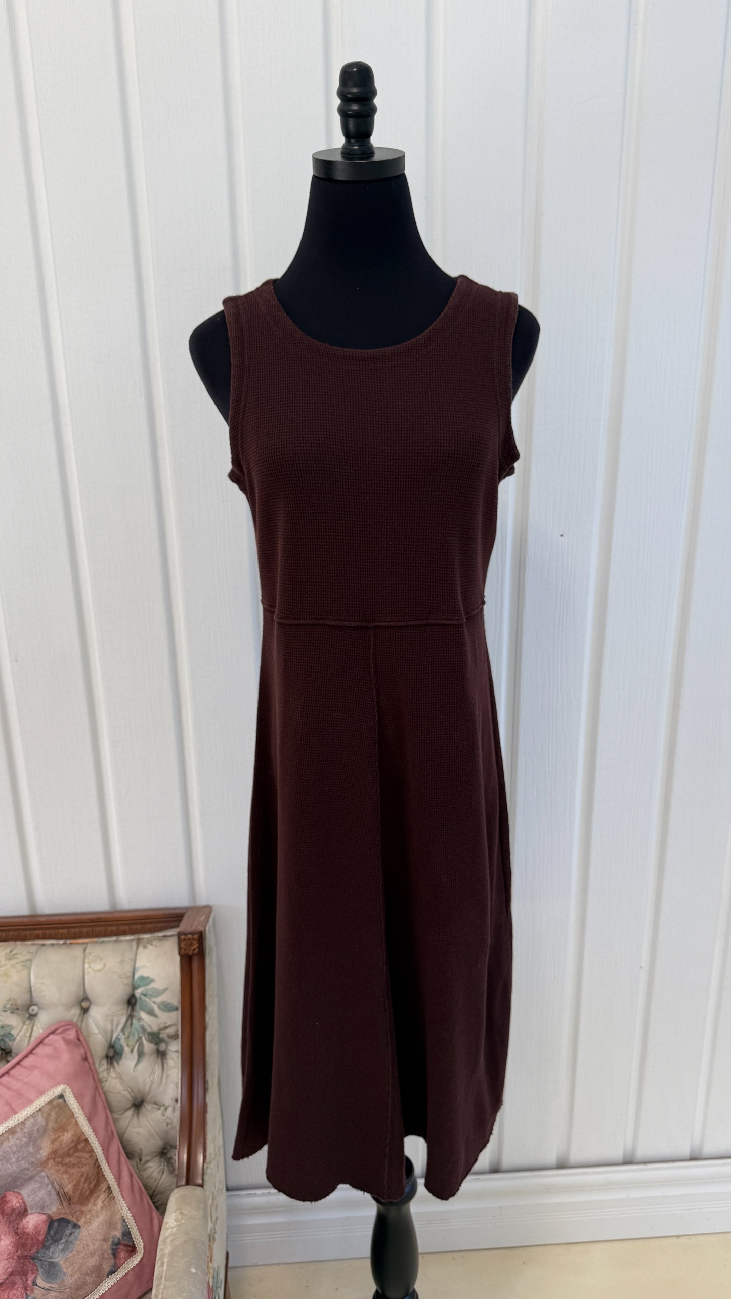 Robe évasée brune foncée- medium