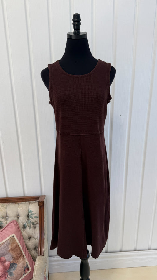Robe évasée brune foncée- medium
