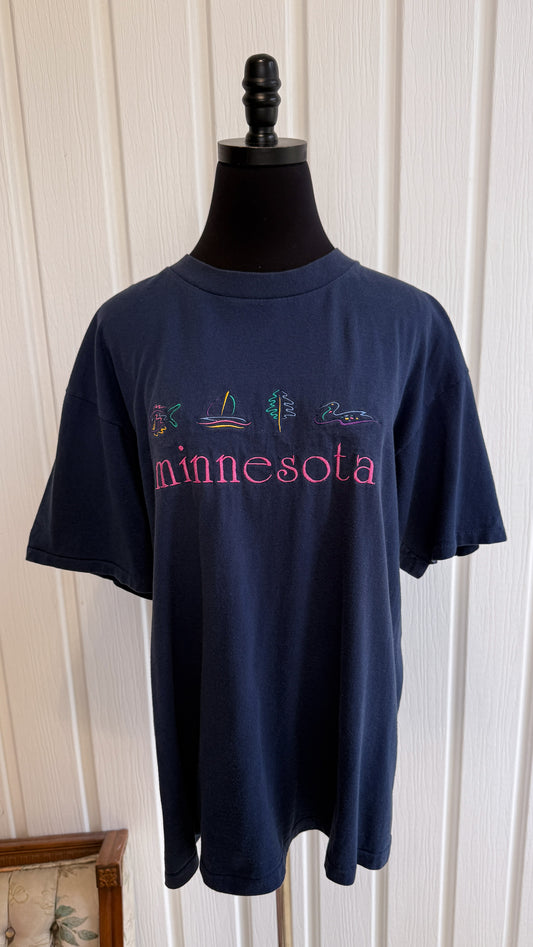 T-shirt marine Minnesota- large