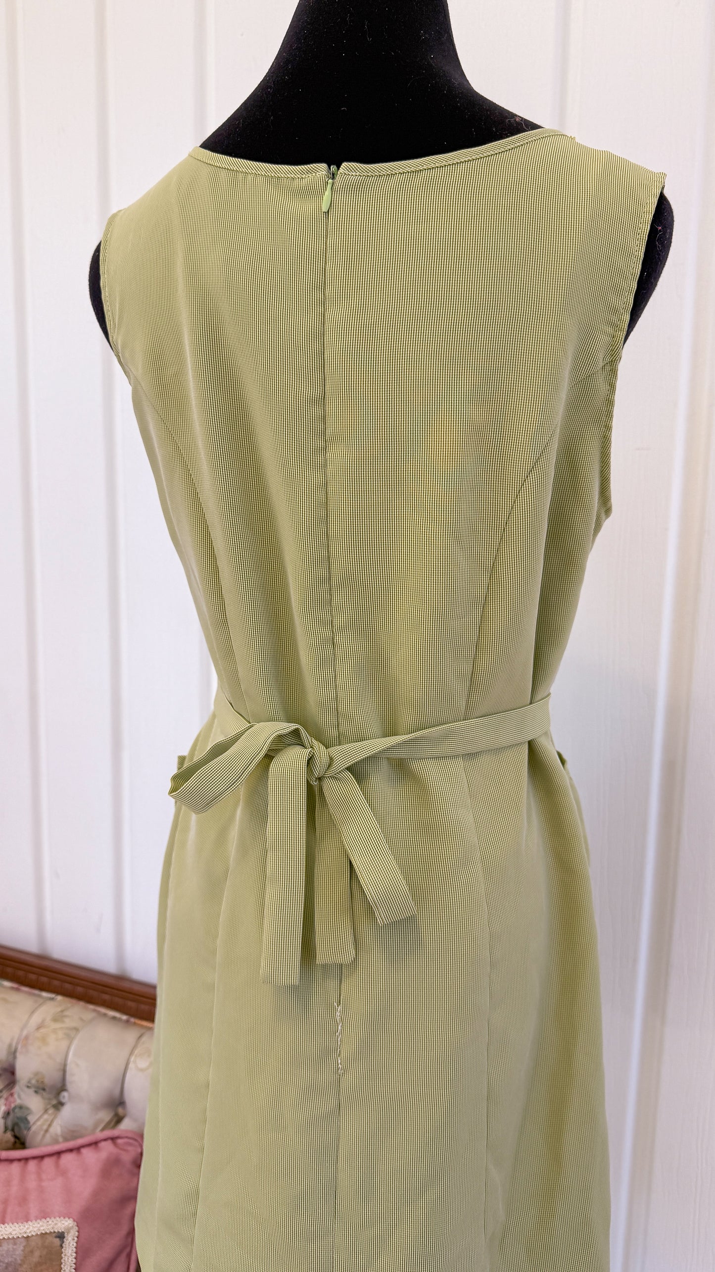 Robe carreauté verte- medium