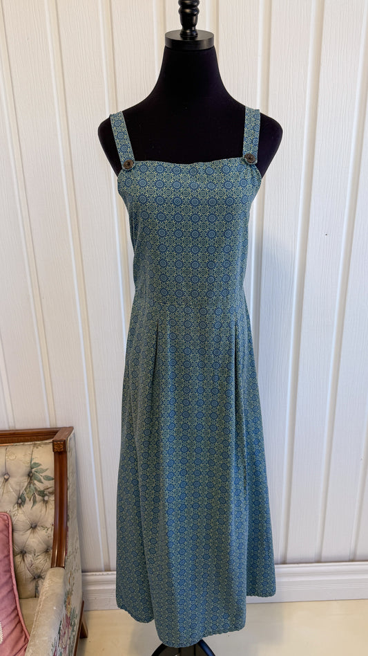 Blue floral dress - small