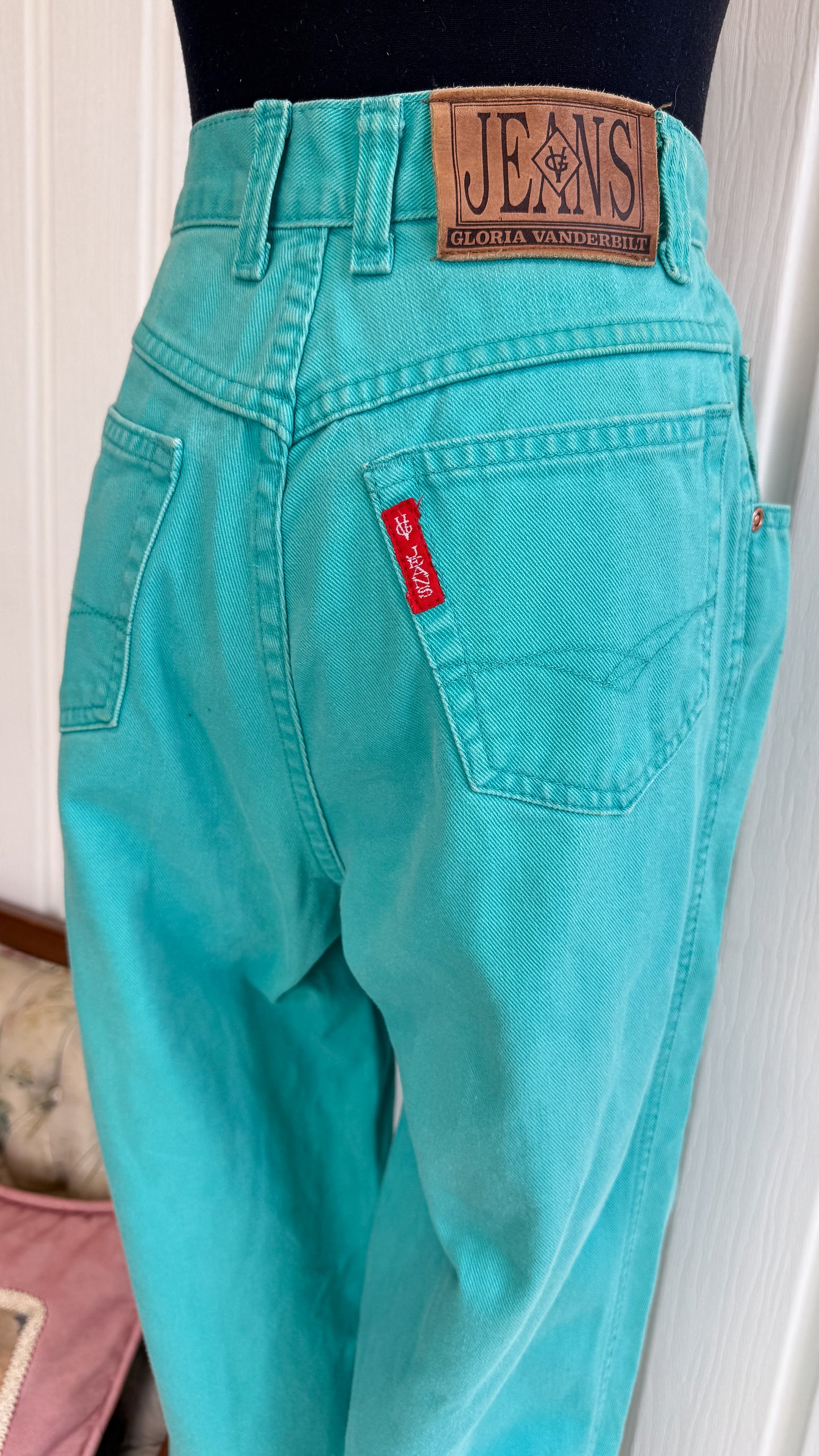Jeans turquoise Gloria- small