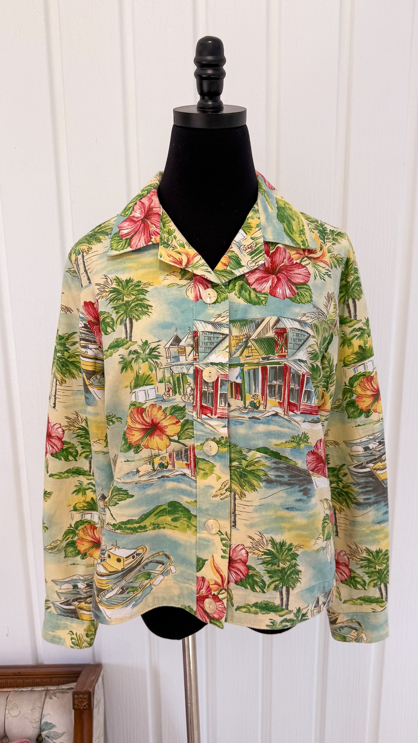 Veste motifs hawaïens - small