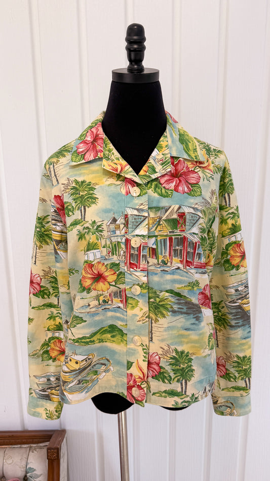 Veste motifs hawaïens - small