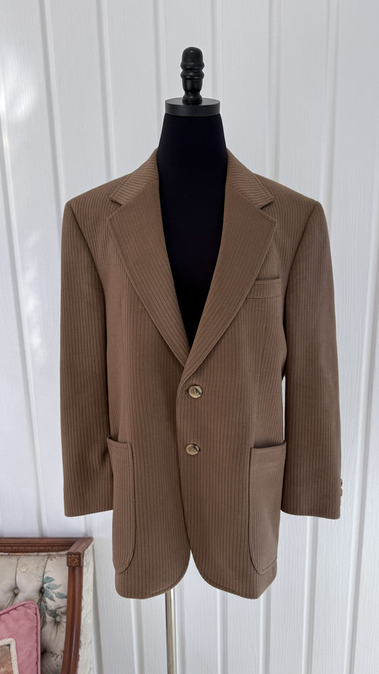 Blazer taupe/brun côtelé- large