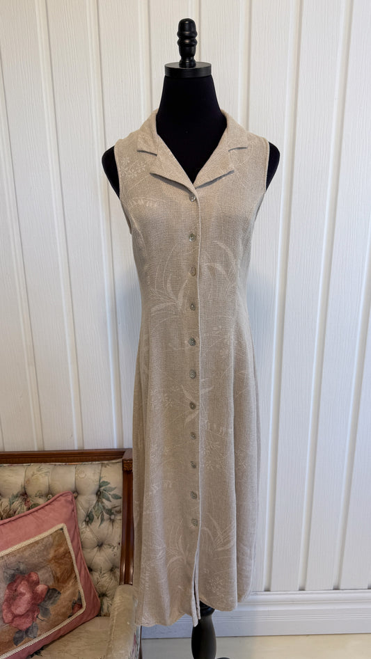 Robe chemisier en lin- small