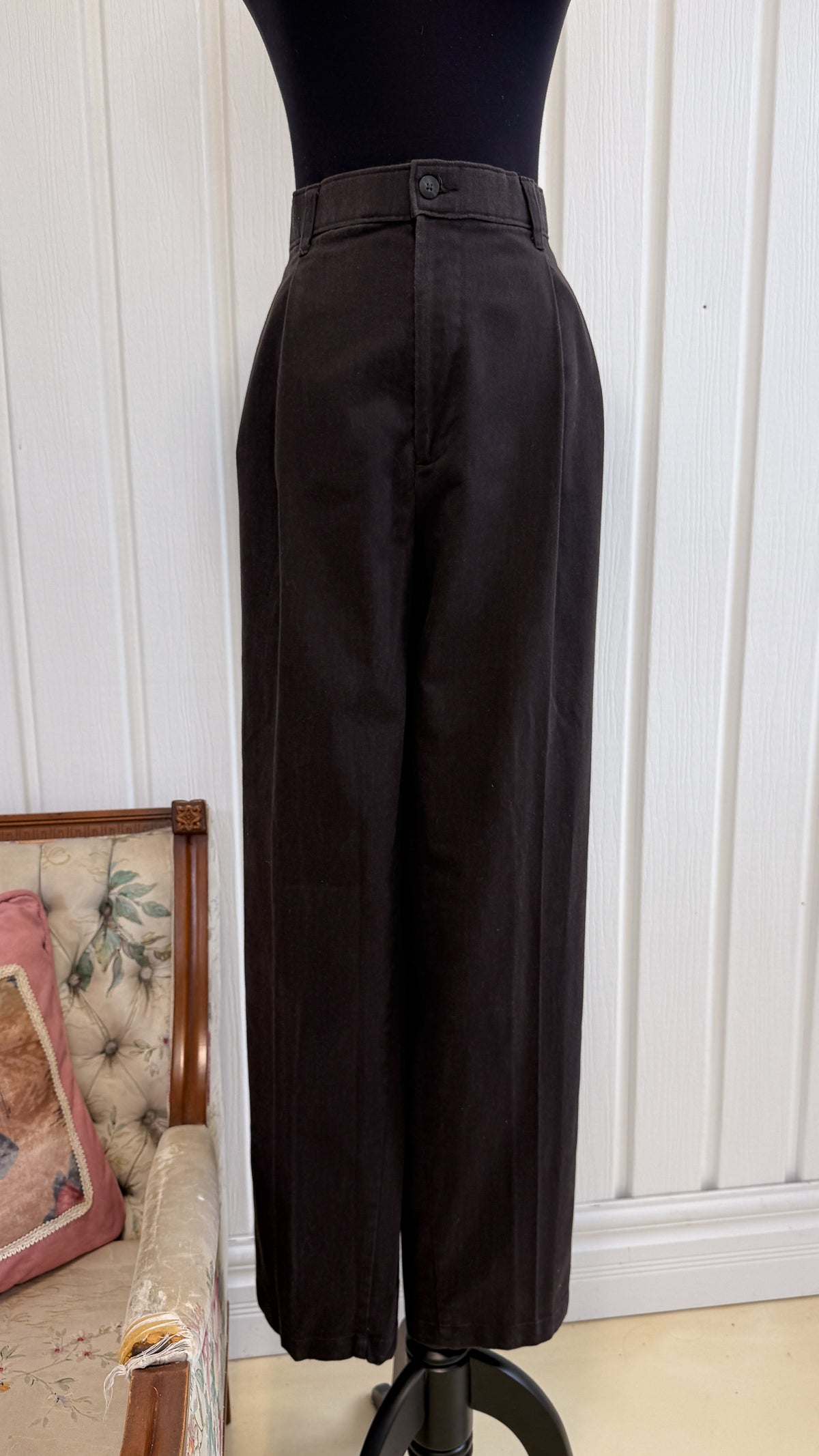 Pantalons brun chocolat- large