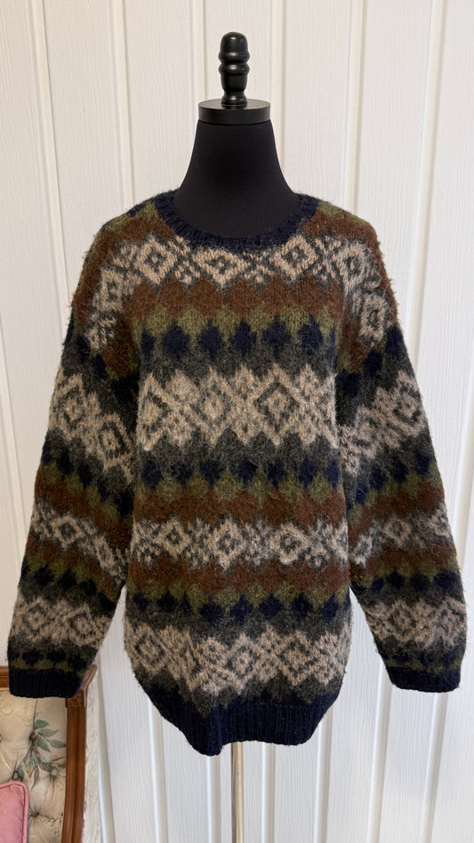 Chandail en lainage poilu J.Crew- x-large