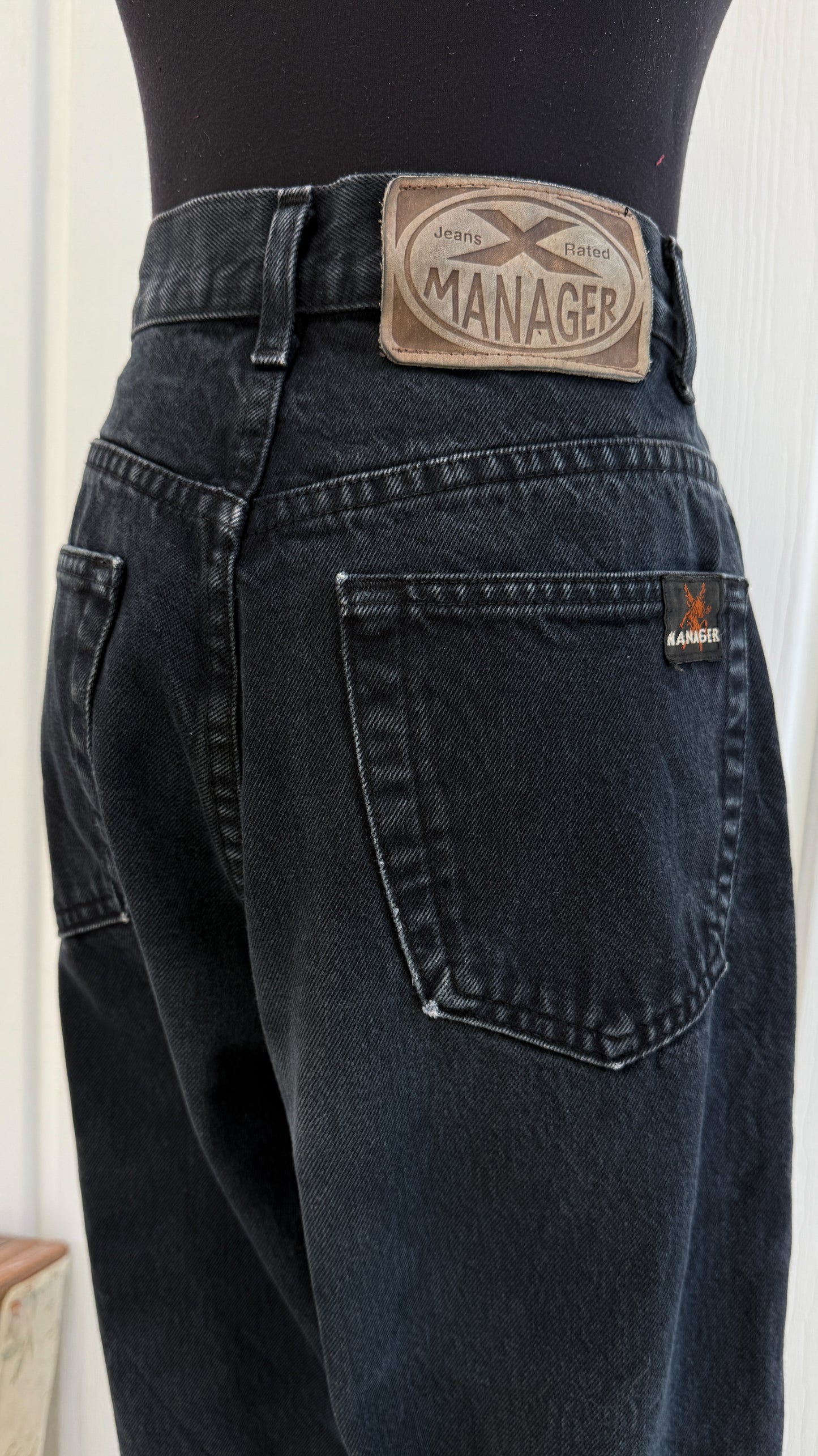 Jeans noir droit Manager- medium