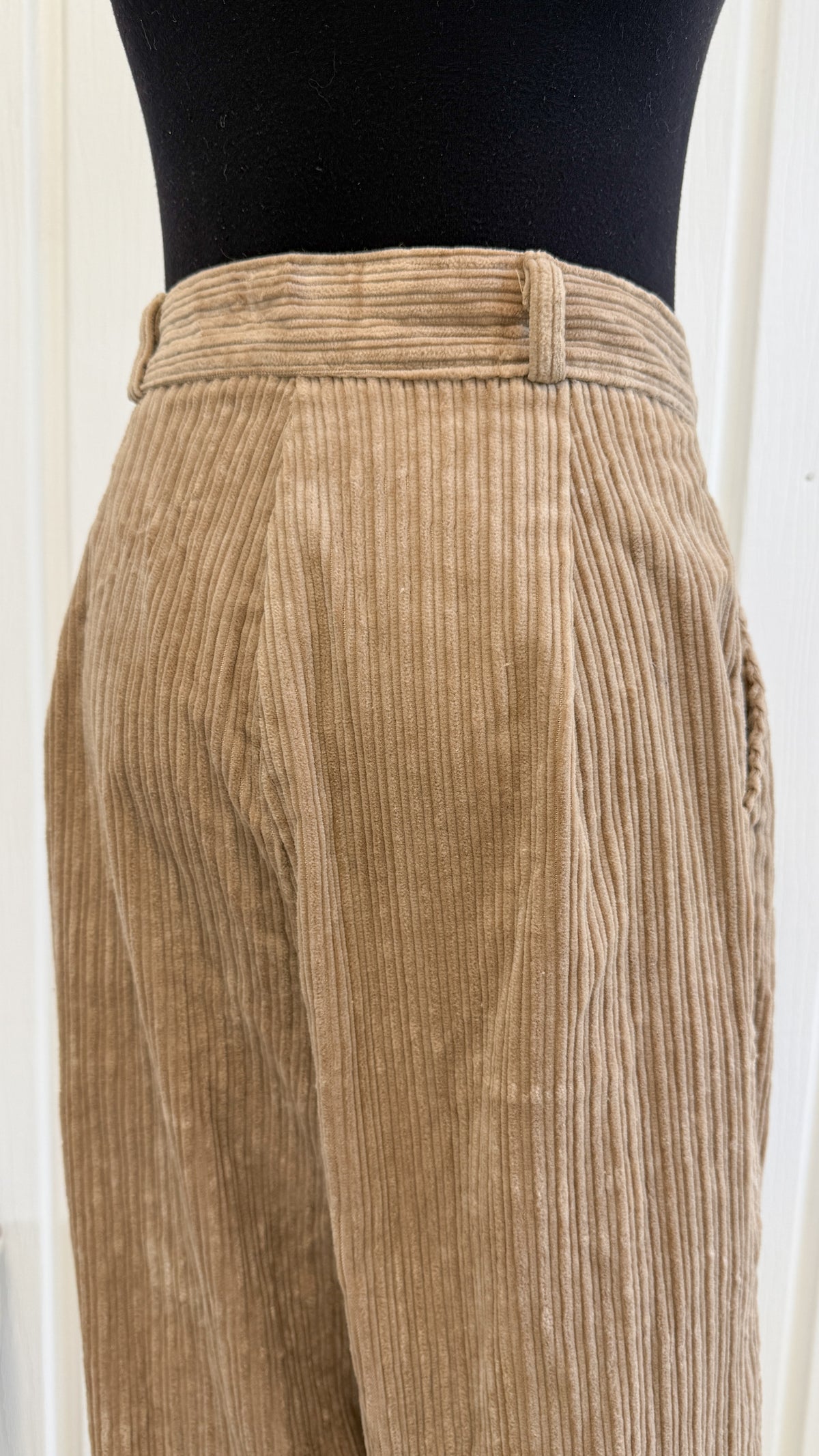 Pantalons beige en corduroy- small