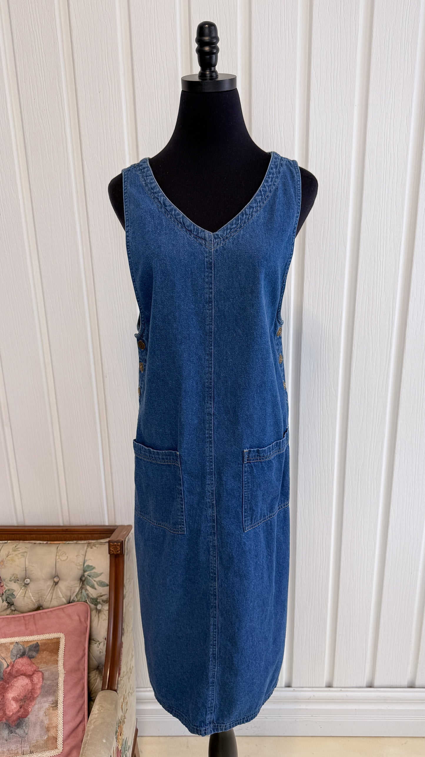 Robe trapeze en jeans - small
