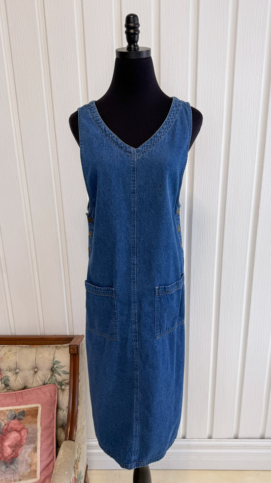 Robe trapeze en jeans - small