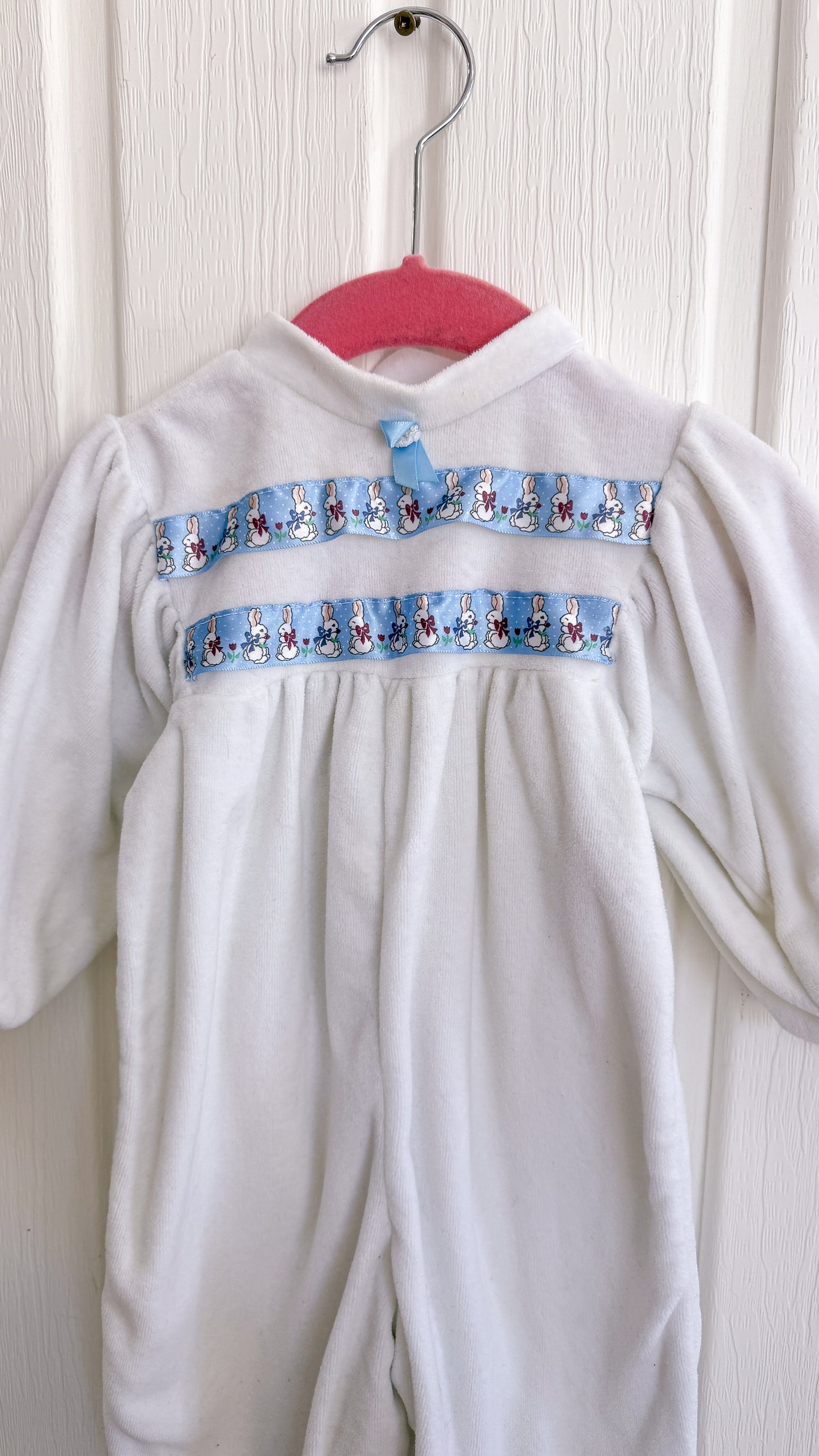 Enfants- Pyjamas en velours lapins- 12mois