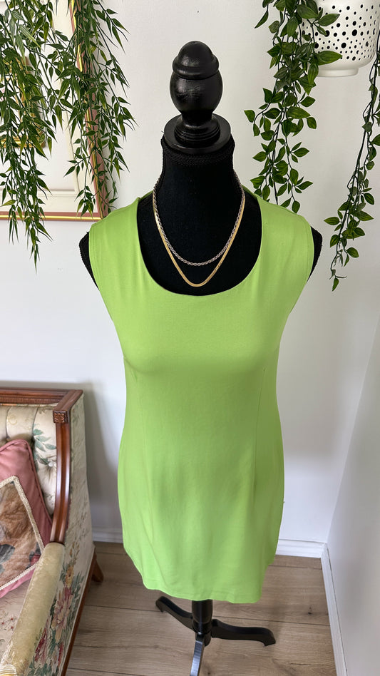 Lime green dress - small
