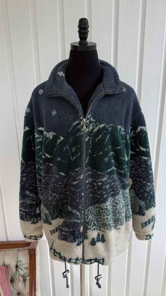 Veste en polar montagnes- small