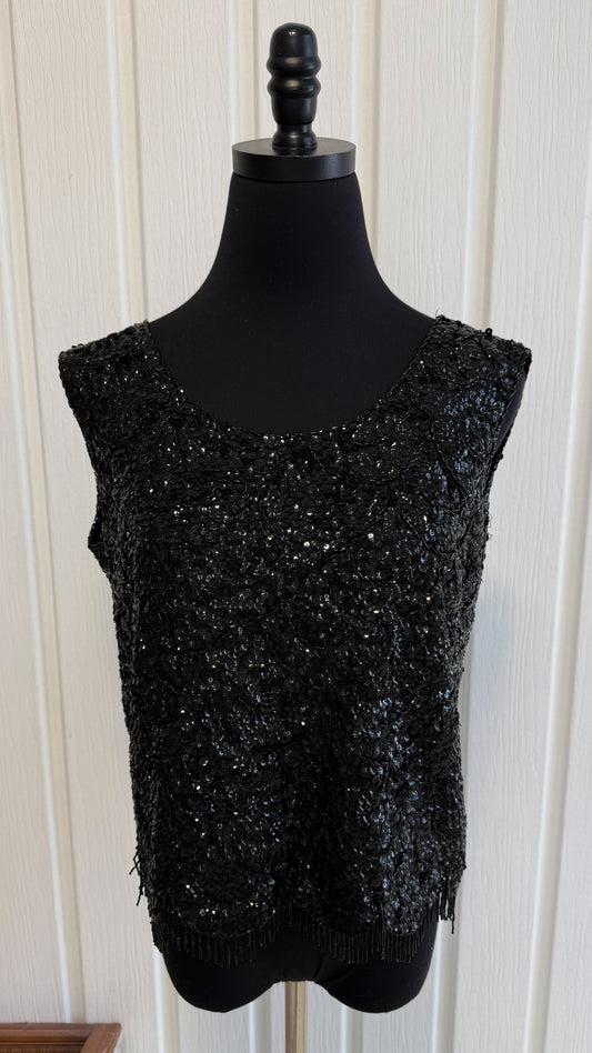 Haut à paillettes noir- medium