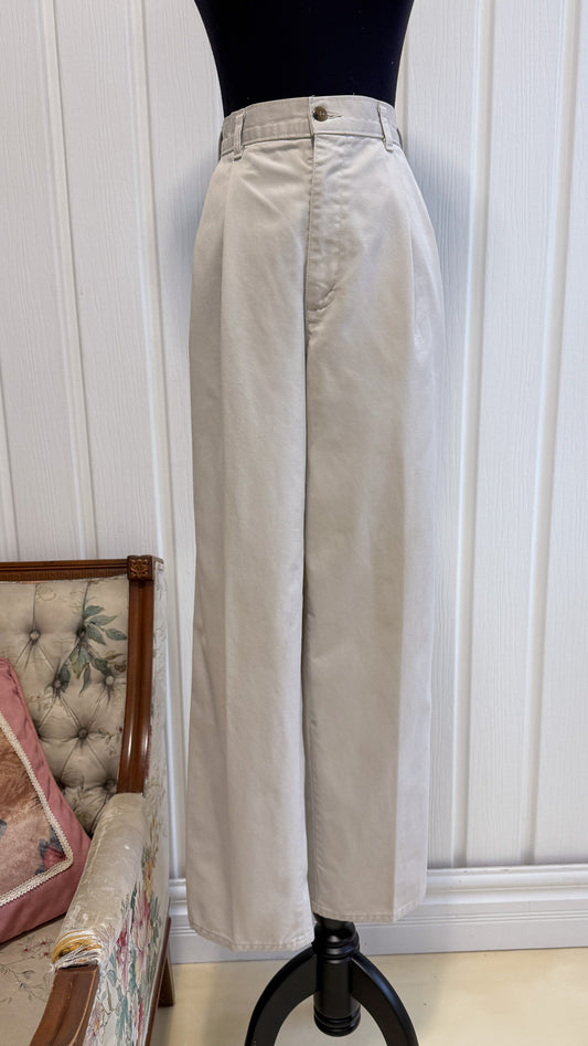 Pantalons/trouser beige droit- medium