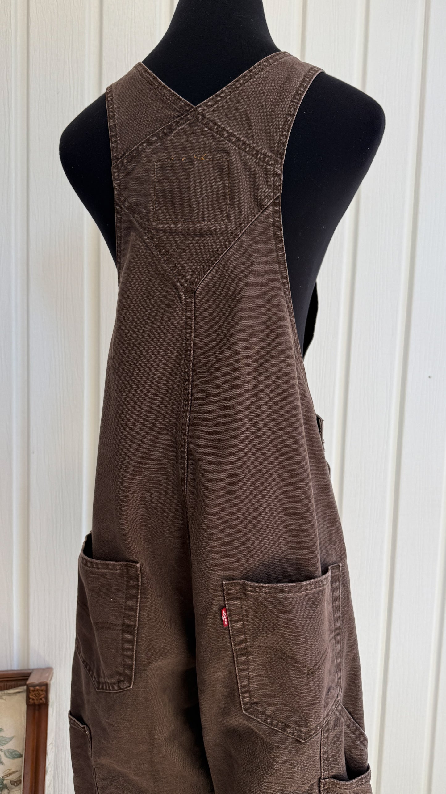Salopette en jeans brun Levis- small