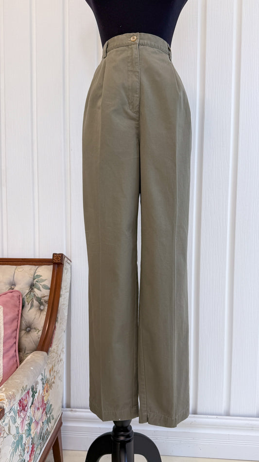 Pantalons taupe à plis- medium
