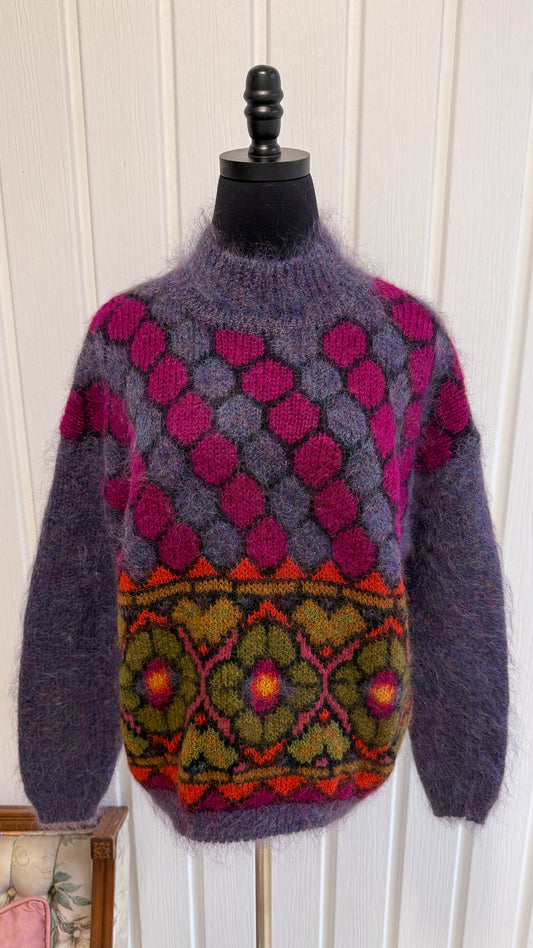 Chandail mohair mauve - large