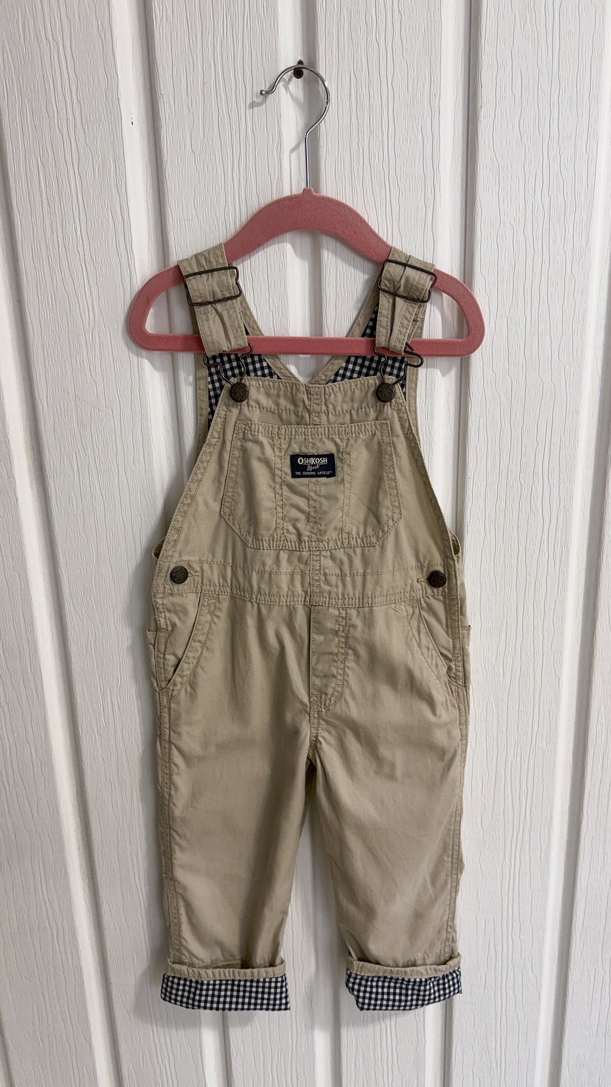 Enfants- salopette beige oshkosh- 3T