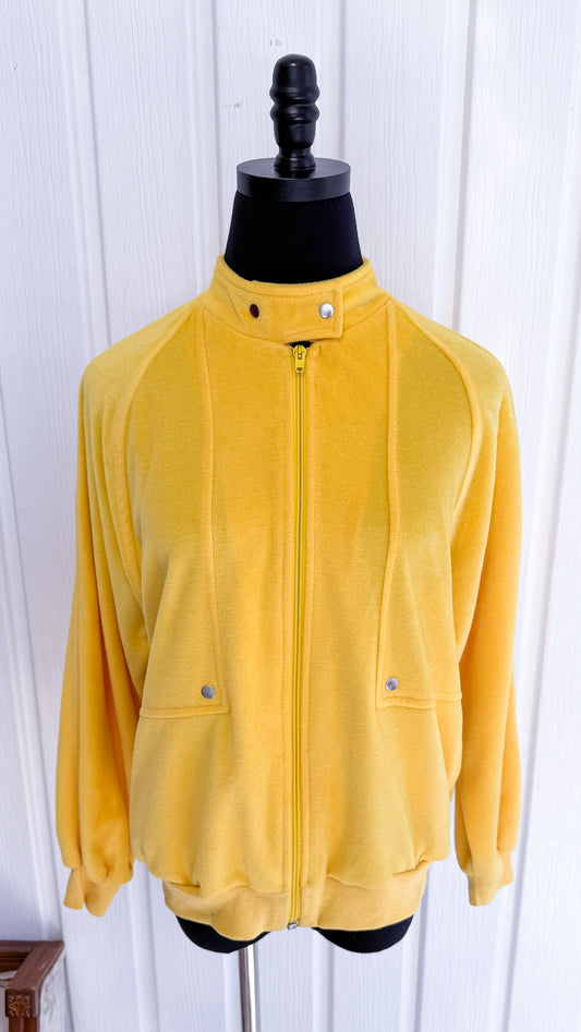 Veste en velours jaune- small