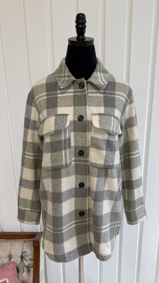 Veste en lainage carreauté- x-small