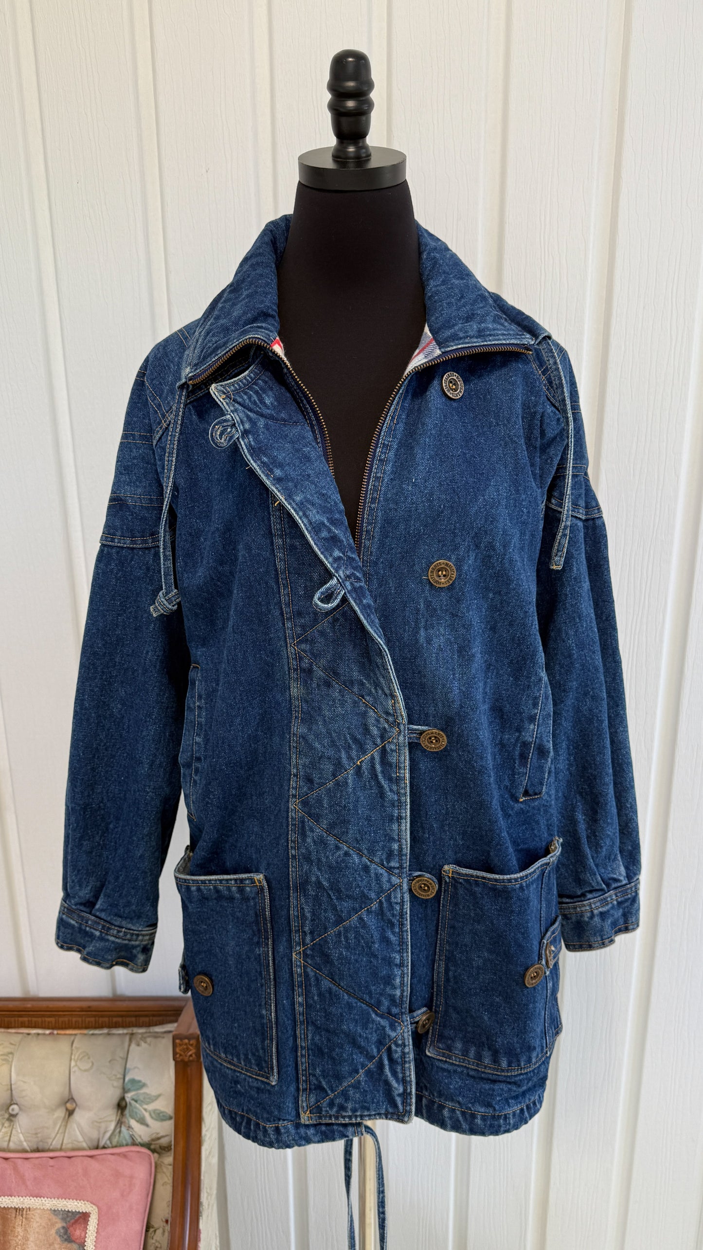 Manteau en jeans oversize- small