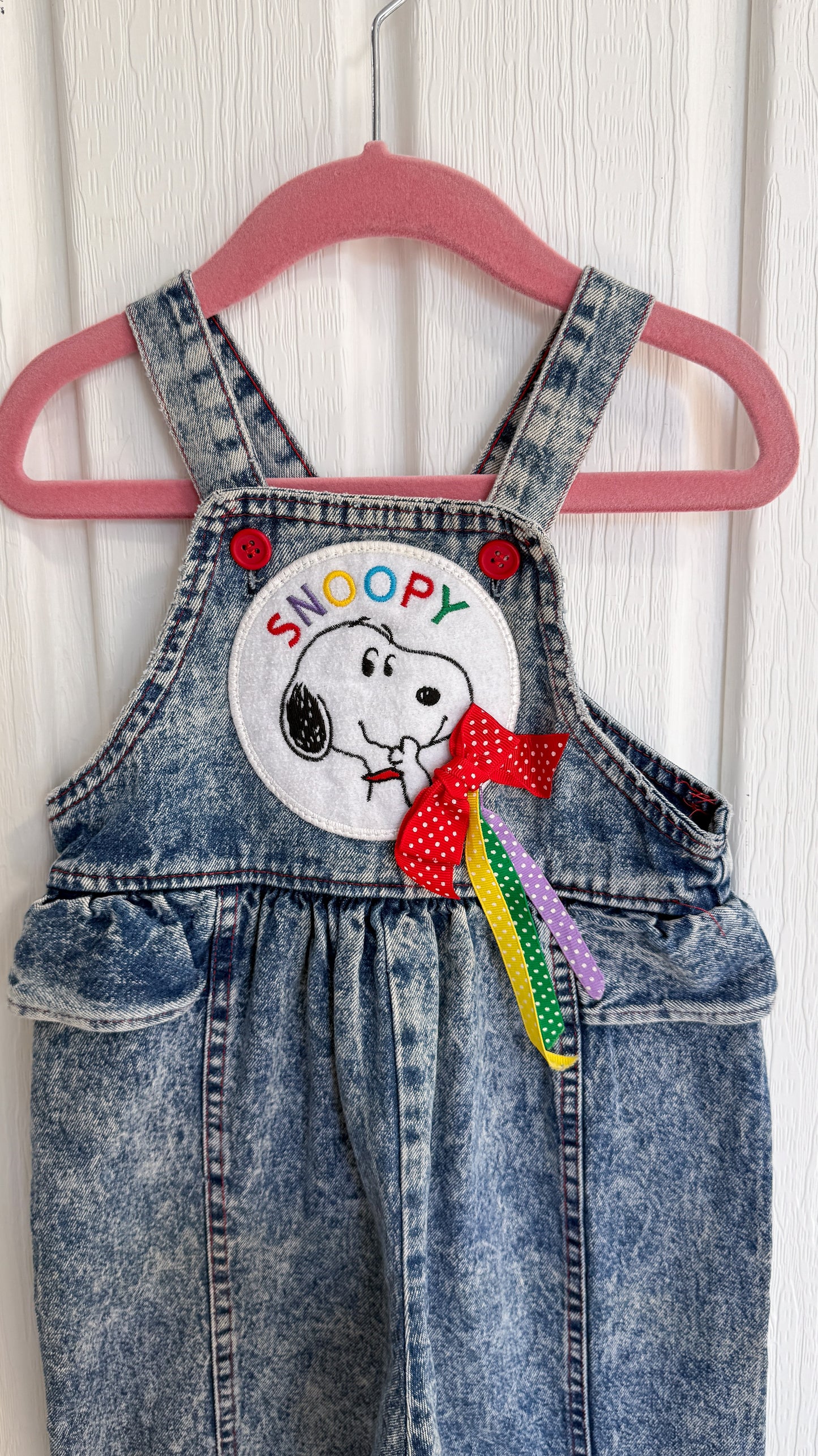 Enfants- salopette en jeans Snoopy - 24m