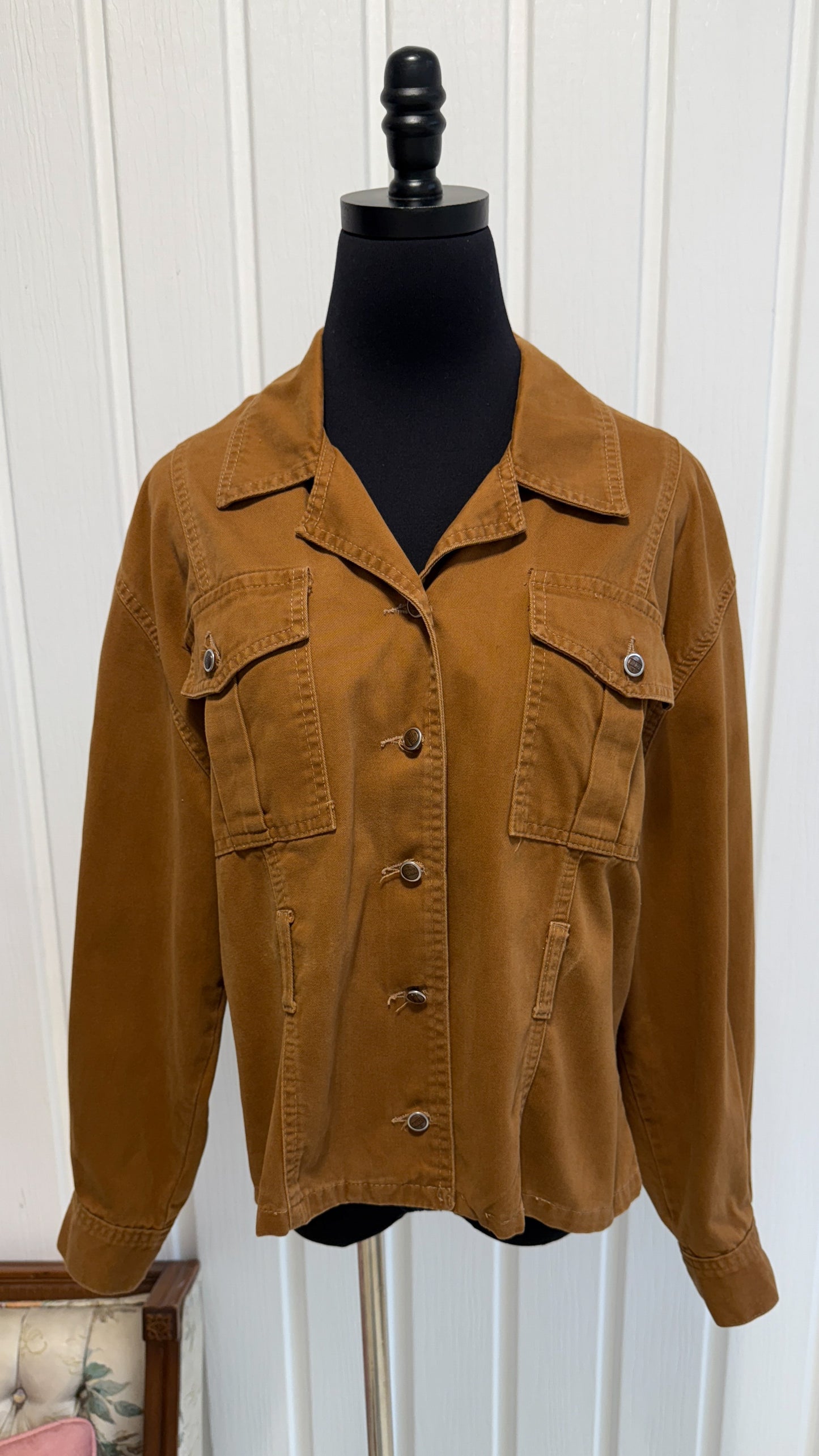 Veste en denim caramel Manager- medium