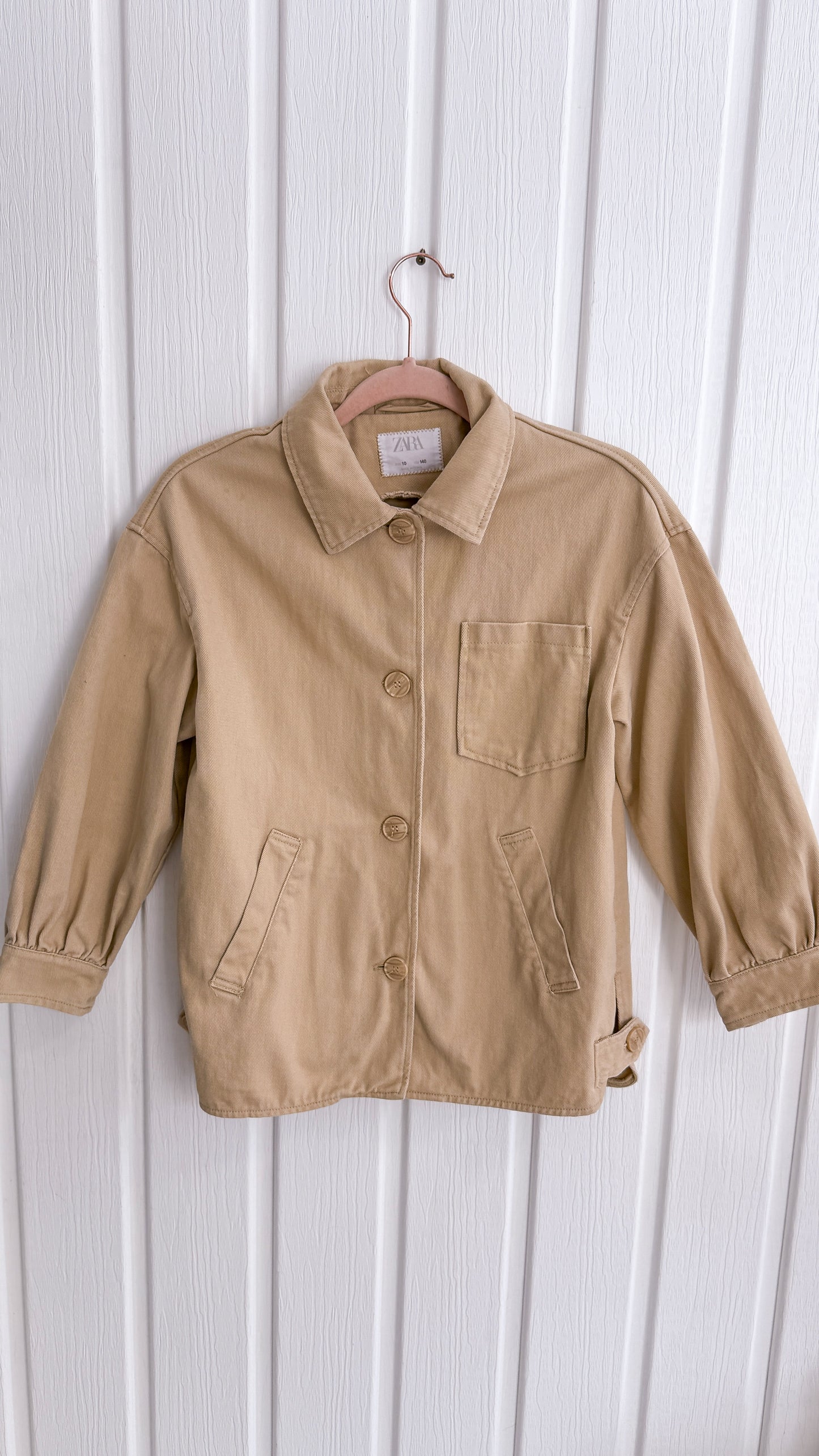 Enfants- Veste en denim beige Zara- 10