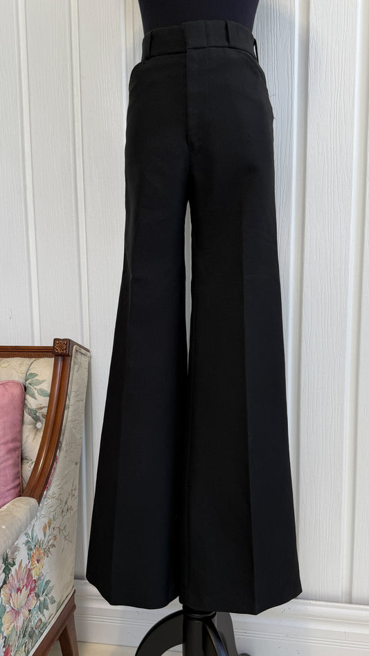 Black flared pants - small