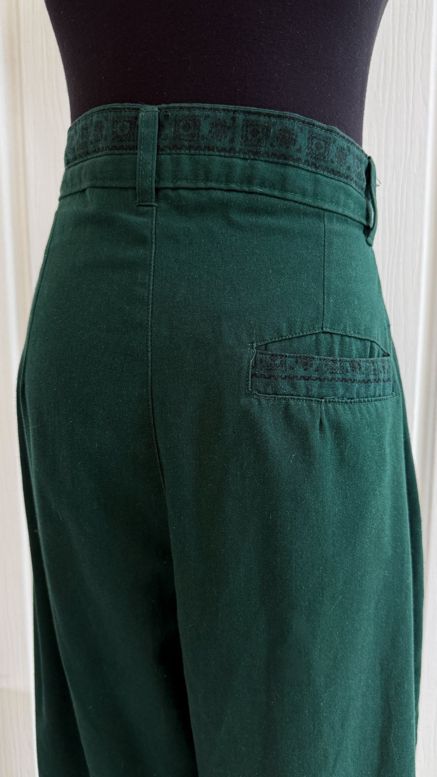 Pantalons/trouser vert fôret- medium
