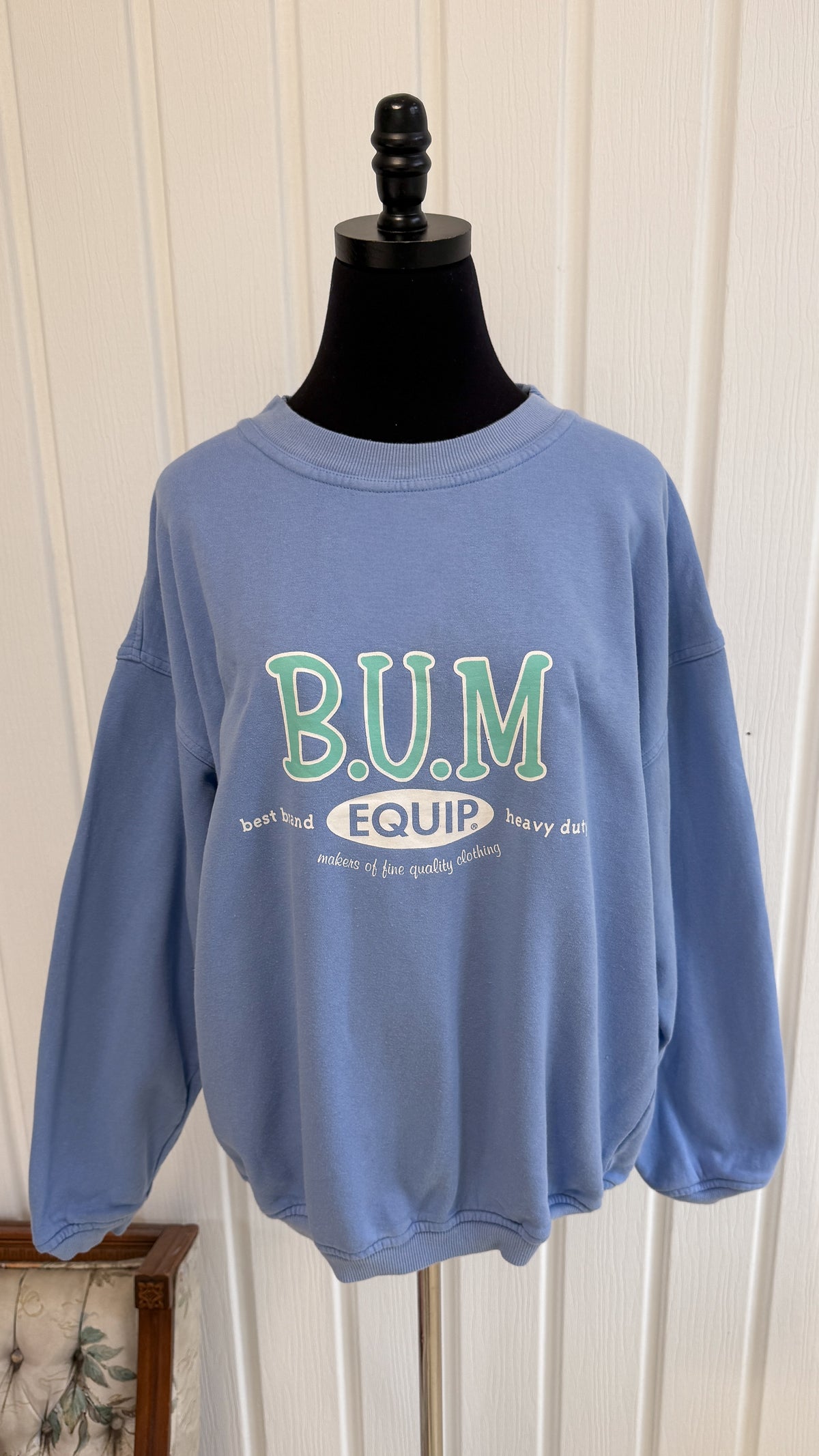 Chandail crewneck bleu BUM- x-large