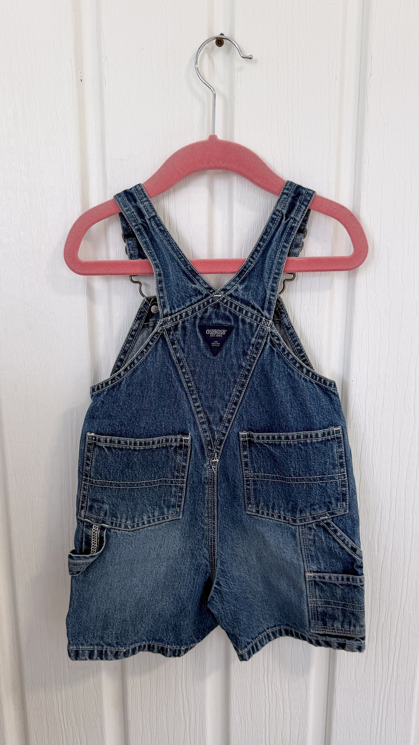 Enfants- salopette-shorts en jeans Oshkosh- 12m