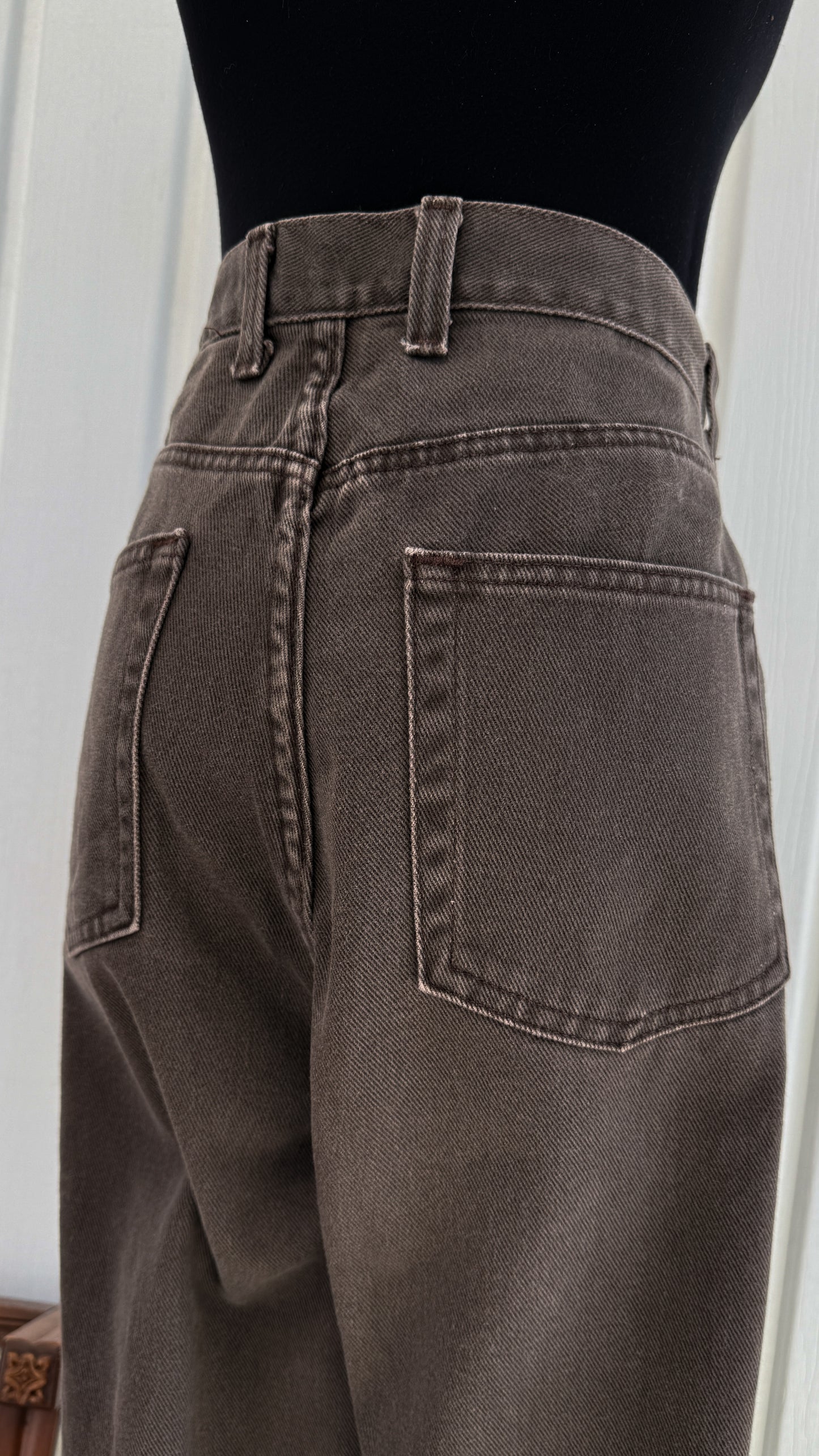 Jeans brun droit Eddie Bauer- x-large