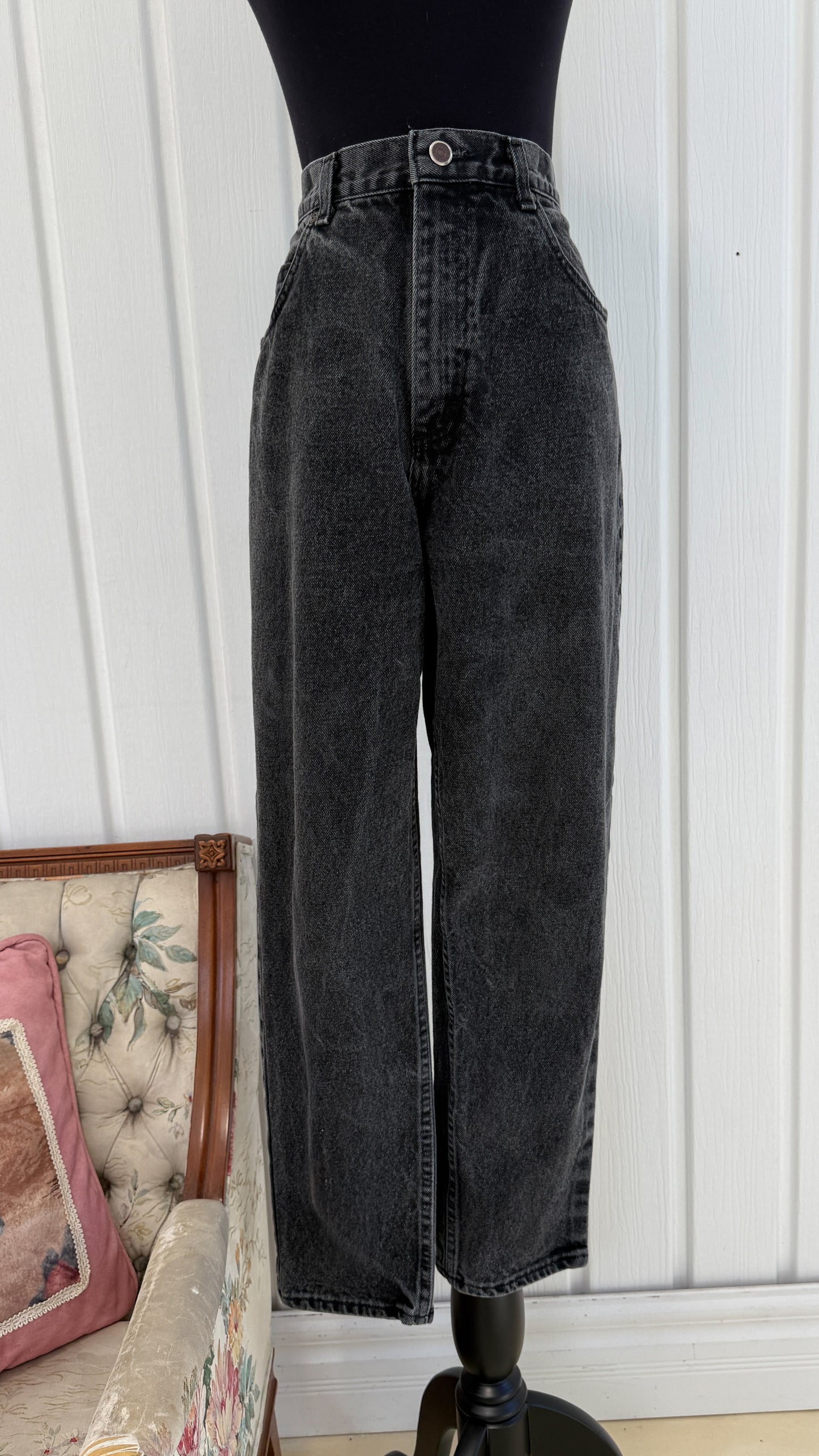 Jeans gris/noir droit Sonoma- small