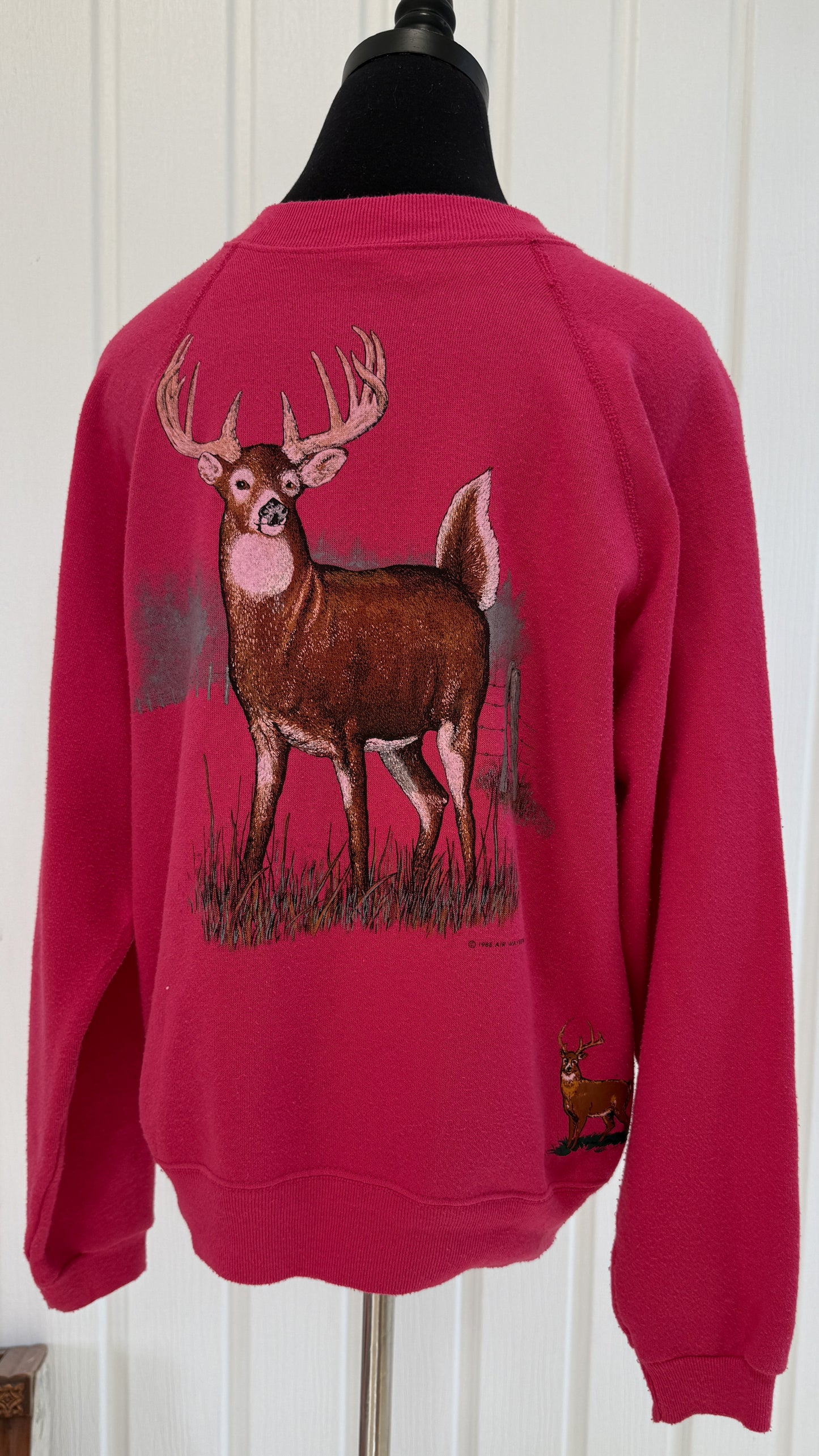 Chandail crewneck rose chevreuil- medium