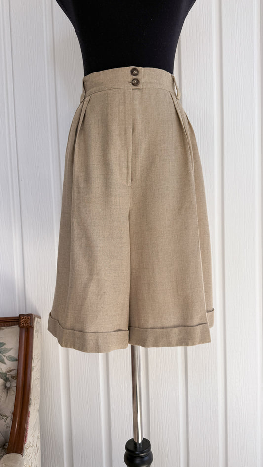 Bermuda en lin beige- large