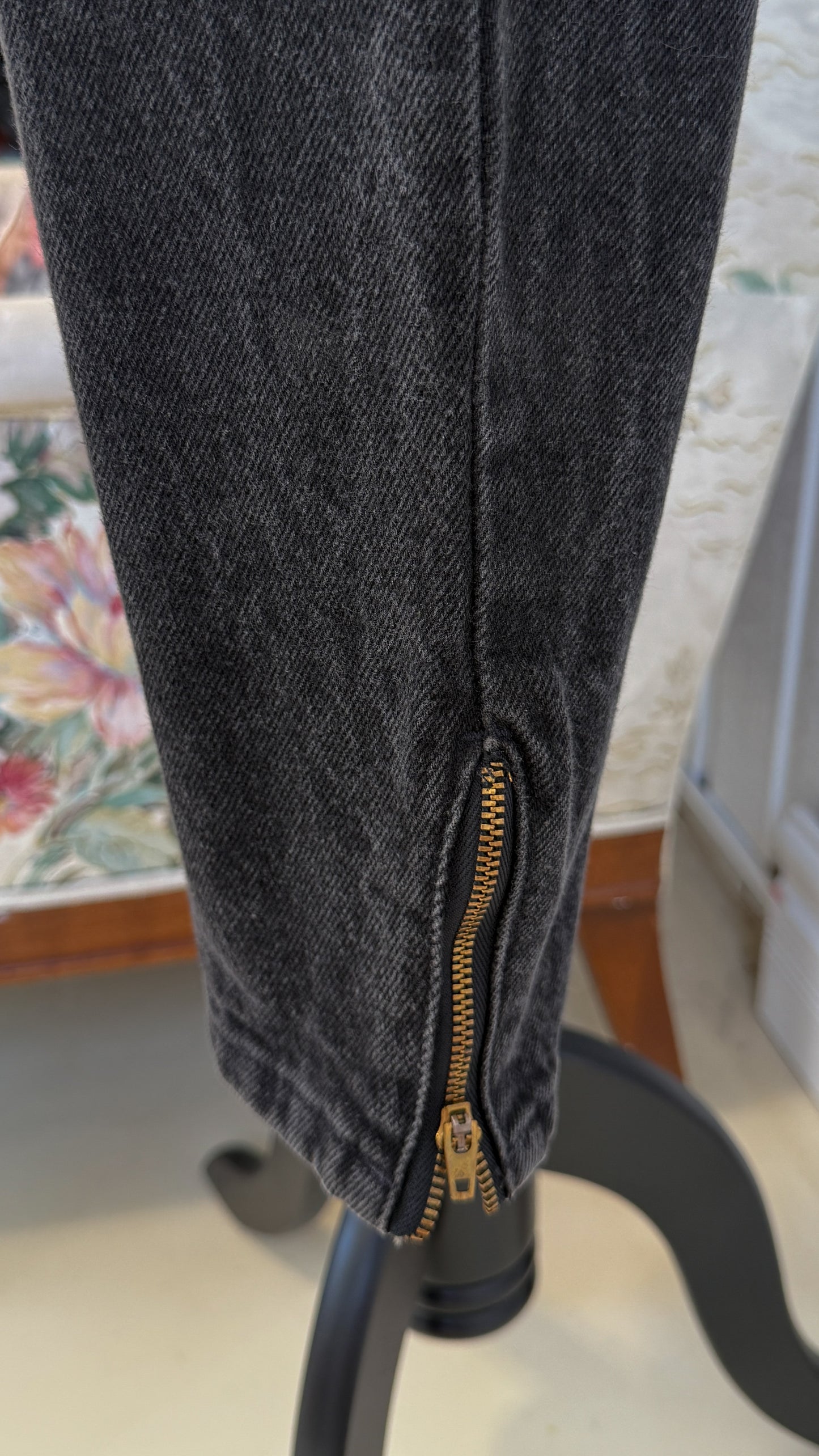 Jeans baggy noir/gris Silver- medium