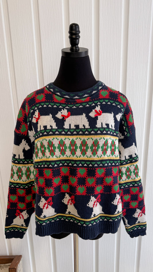 Chandail tricot chiens- small