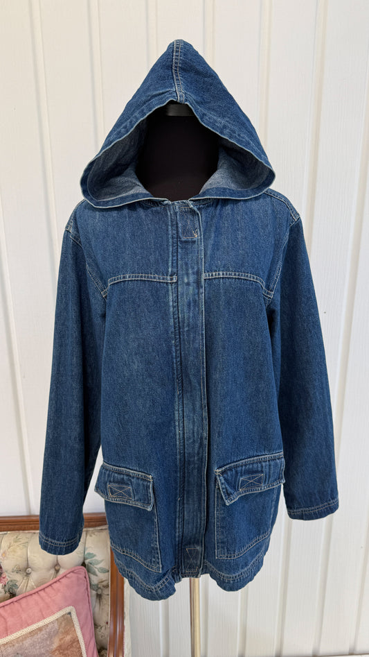 Veste en jeans à capuche- small