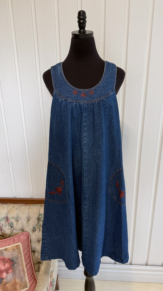 Robe en jeans trapeze- x-large