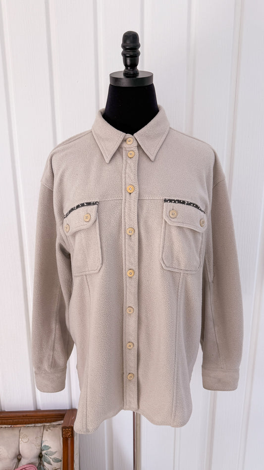 Veste en polar beige - large