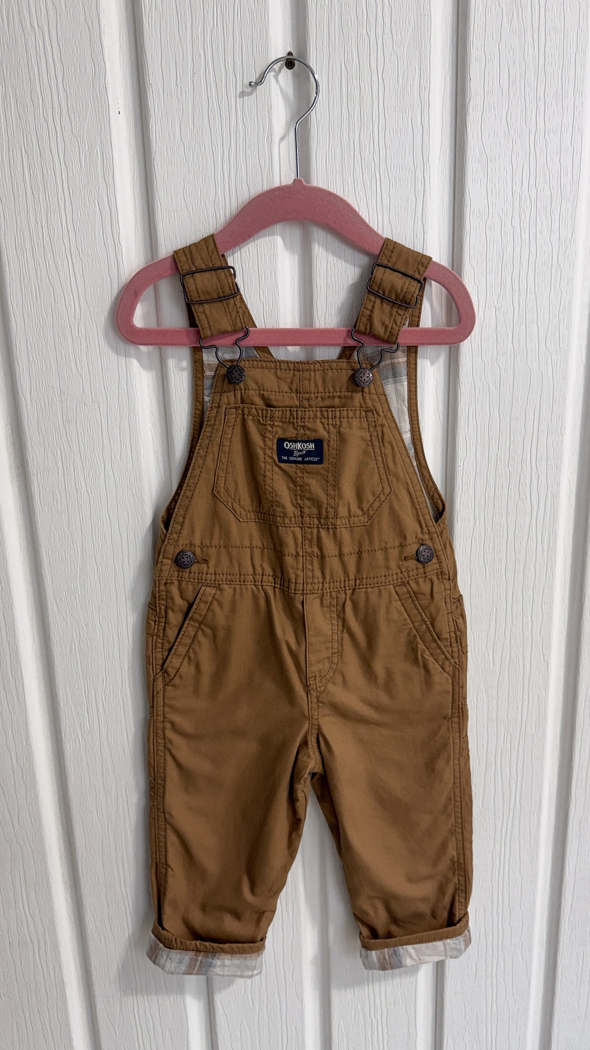 Enfants- salopette beige caramel Oshkosh- 2T