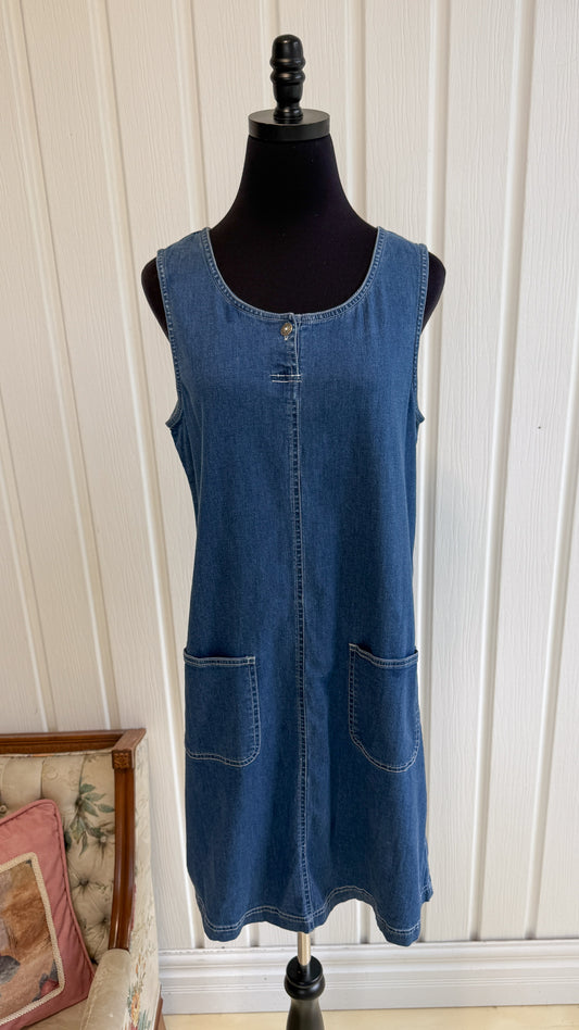 Robe en trapeze denim- small