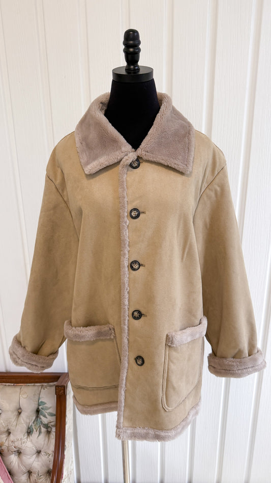 Manteau en suède Point Zero- medium