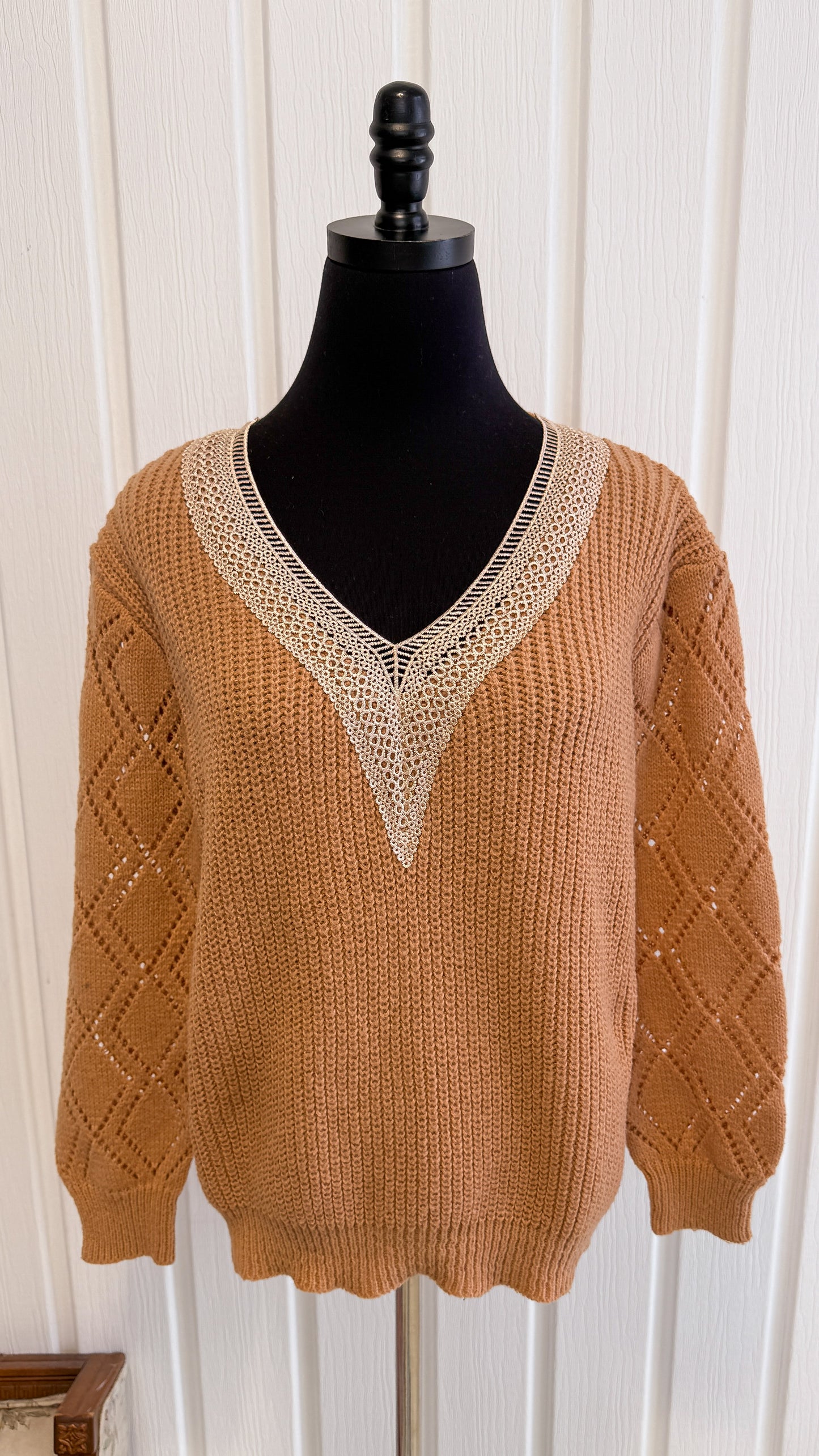 Chandail tricot beige - medium