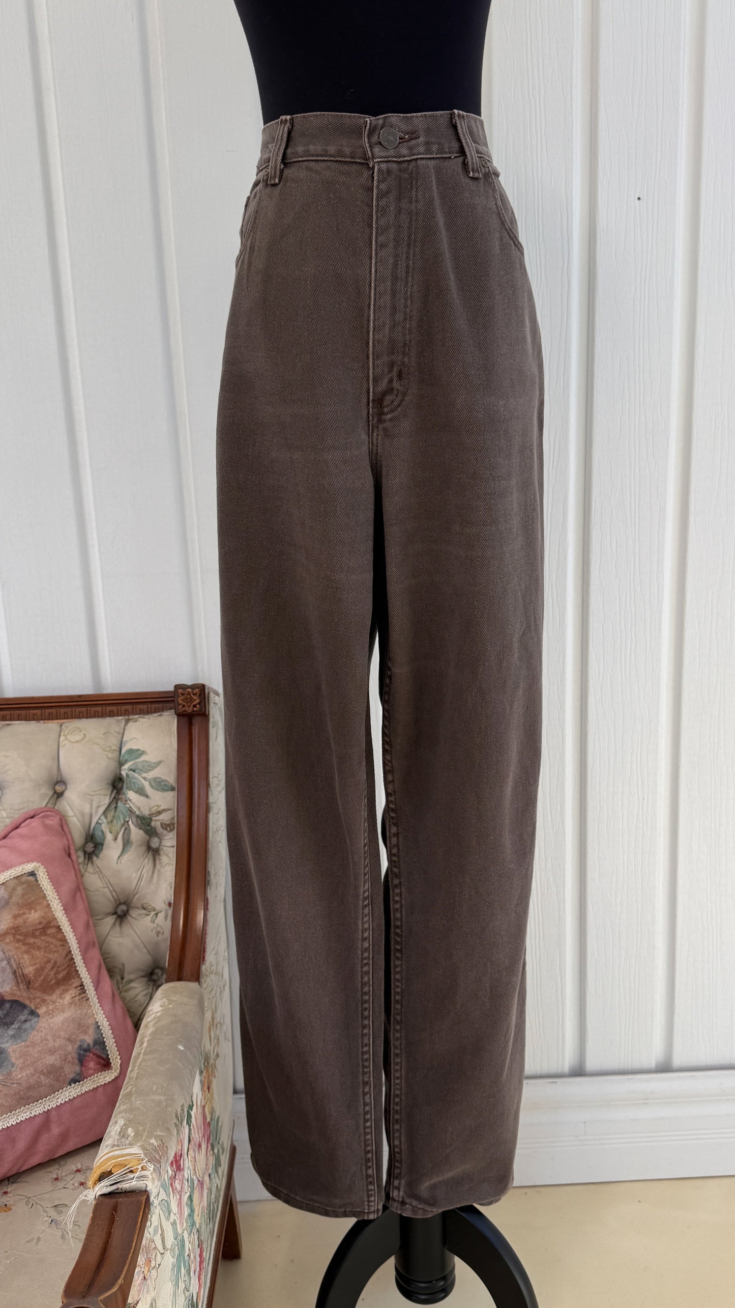 Jeans brun droit Eddie Bauer- x-large