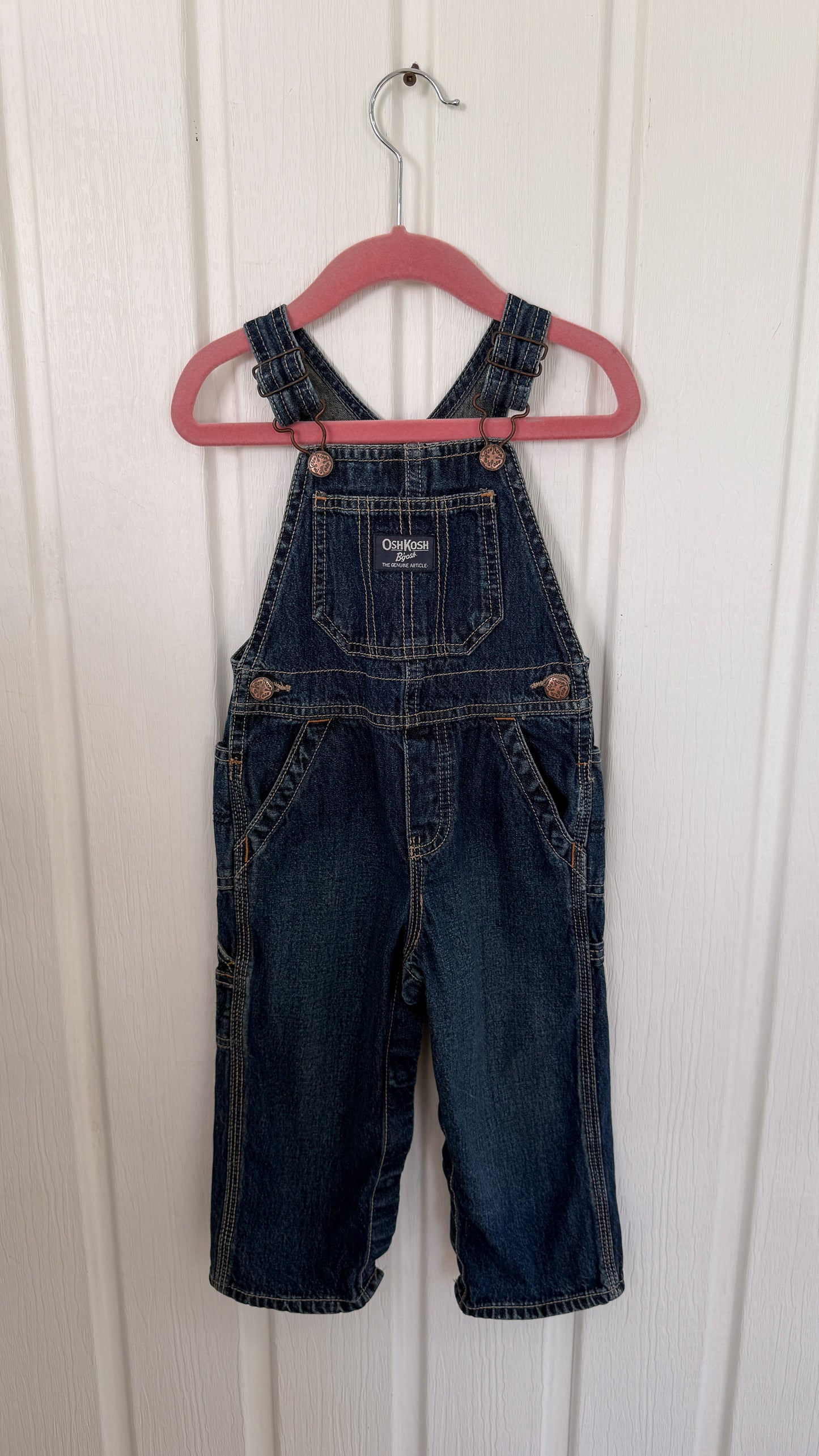Enfants- salopette en jeans foncé Oshkosh- 24m